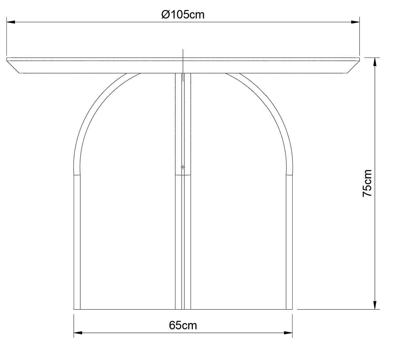 Stół 01 – okrągły stół dębowy